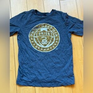 Philadelphia Union MLS Kids Gray Cotton Tee-Shirt Sz 5T